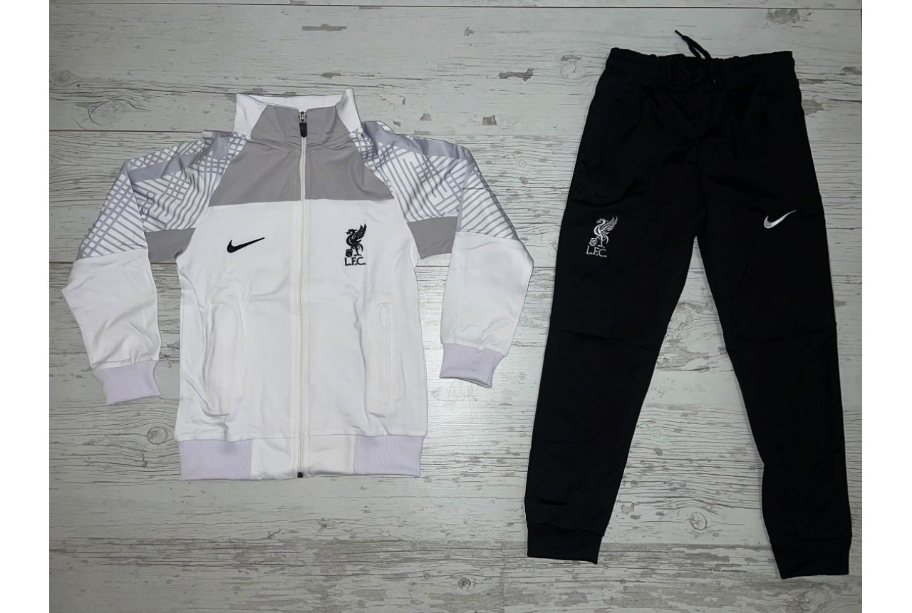 Детски футболен екип Liverpool F.C. бяло и черно 7763